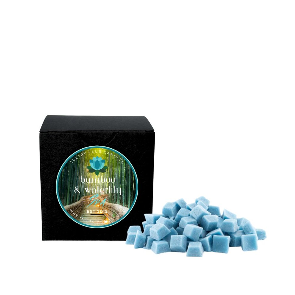 Bamboo & Waterlily Spa Wax Melts In Tin/Travel Candle